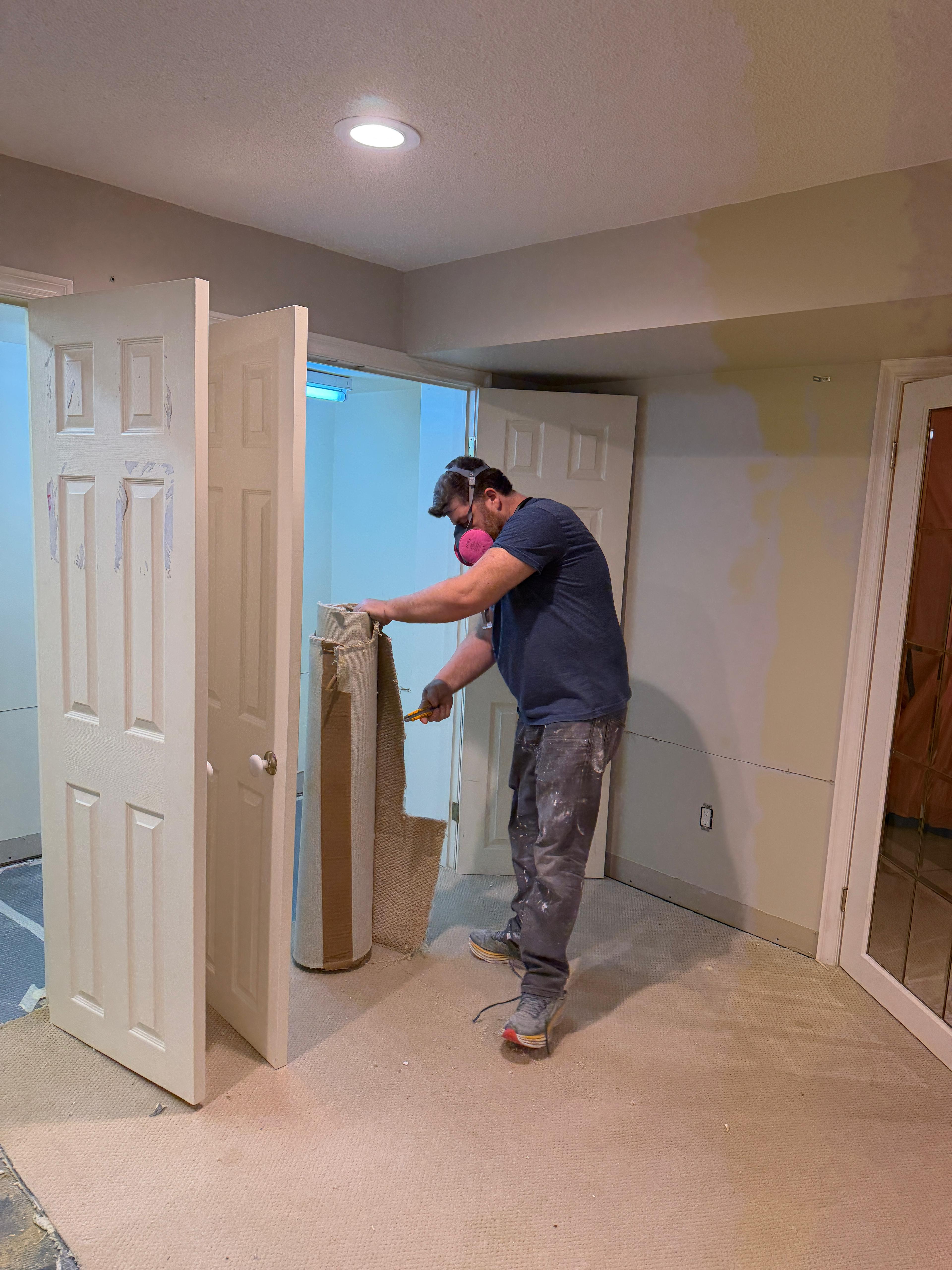 Water damage restoration carpet removal Scarborough